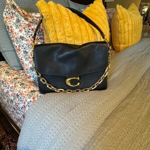 Coach Chain Tabby Shoulder Bag 30 Black